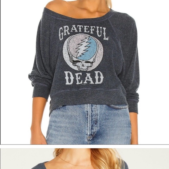 Chaser Tops - Chaser Blue Grateful Dead Sweatshirt